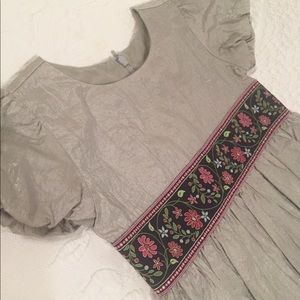 Hannah Anderson 100 Sage metallic dress sz 4